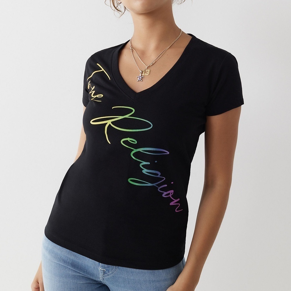 🆕 TRUE RELIGION Rainbow Tee Shirt